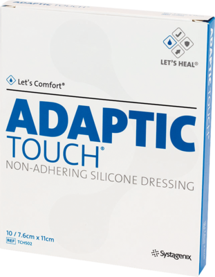 ADAPTIC Touch 7,6x11 cm nichthaft.Sil.Wundauflage